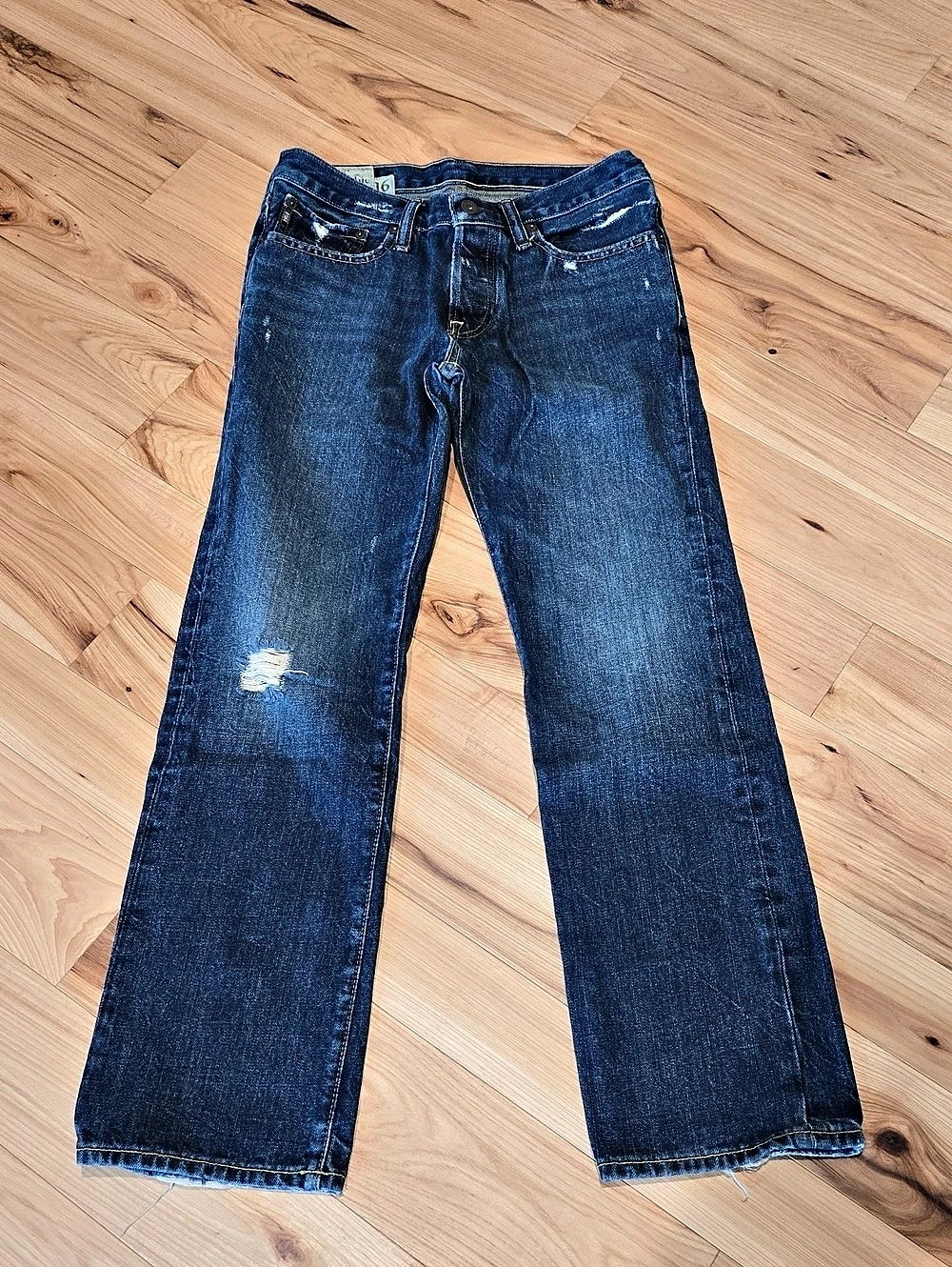 Abercrombie Curve Love Young Men's Bootcut Jeans Waist 16 Blue